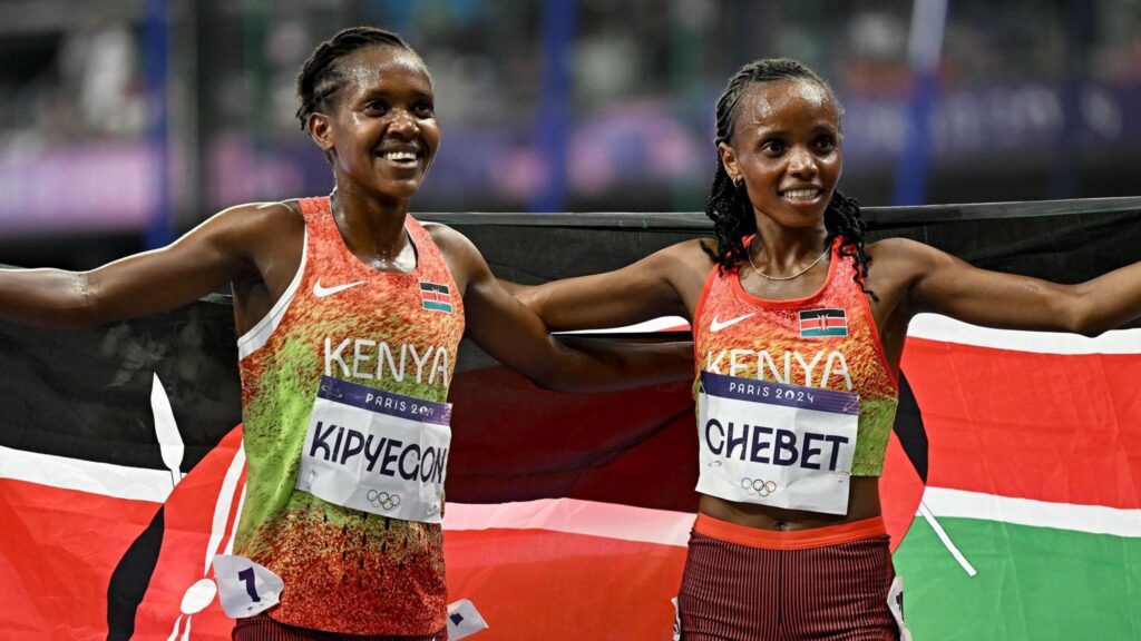Faith Kipyegon and Beatrice Chebet