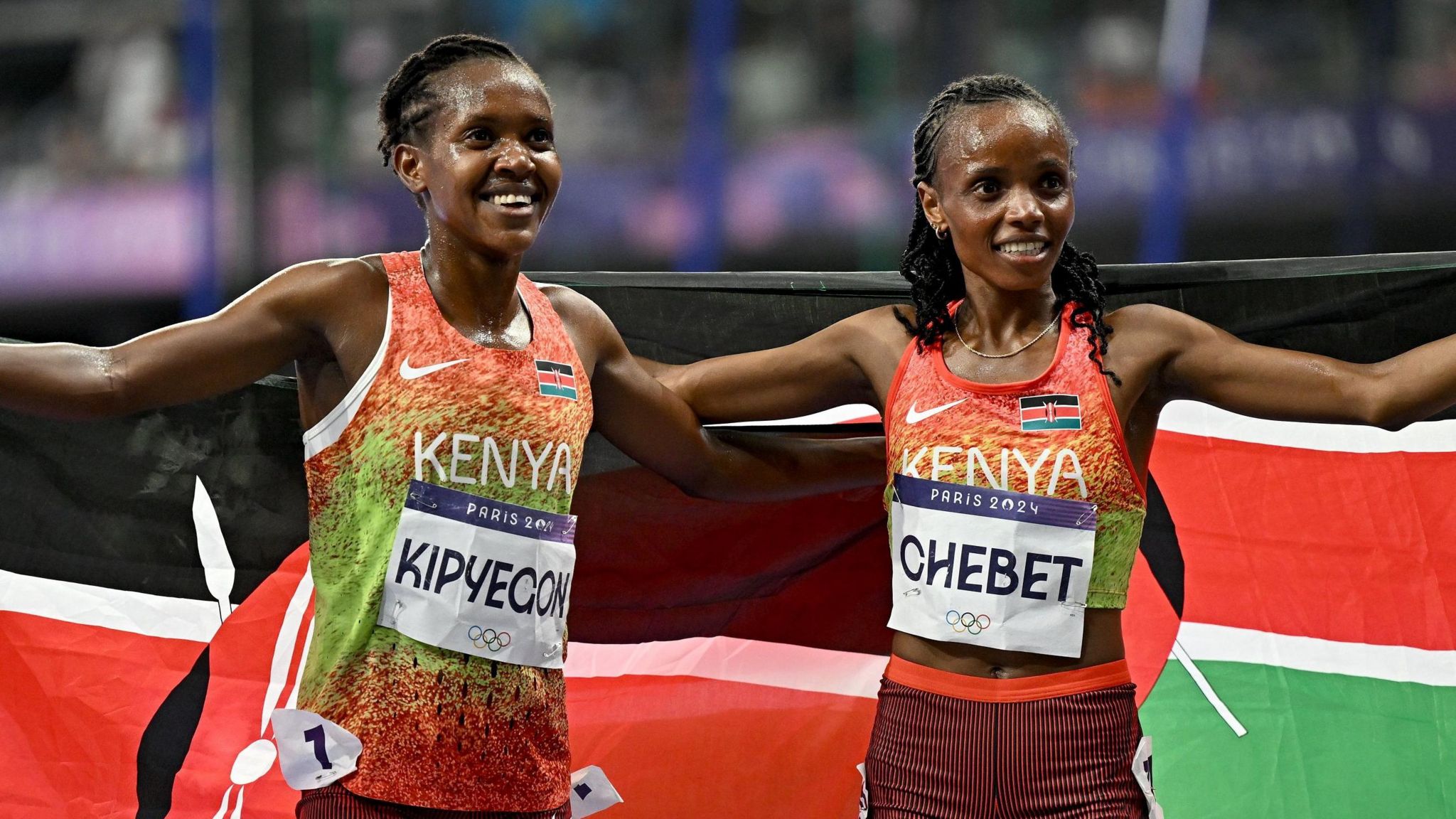Faith Kipyegon and Beatrice Chebet