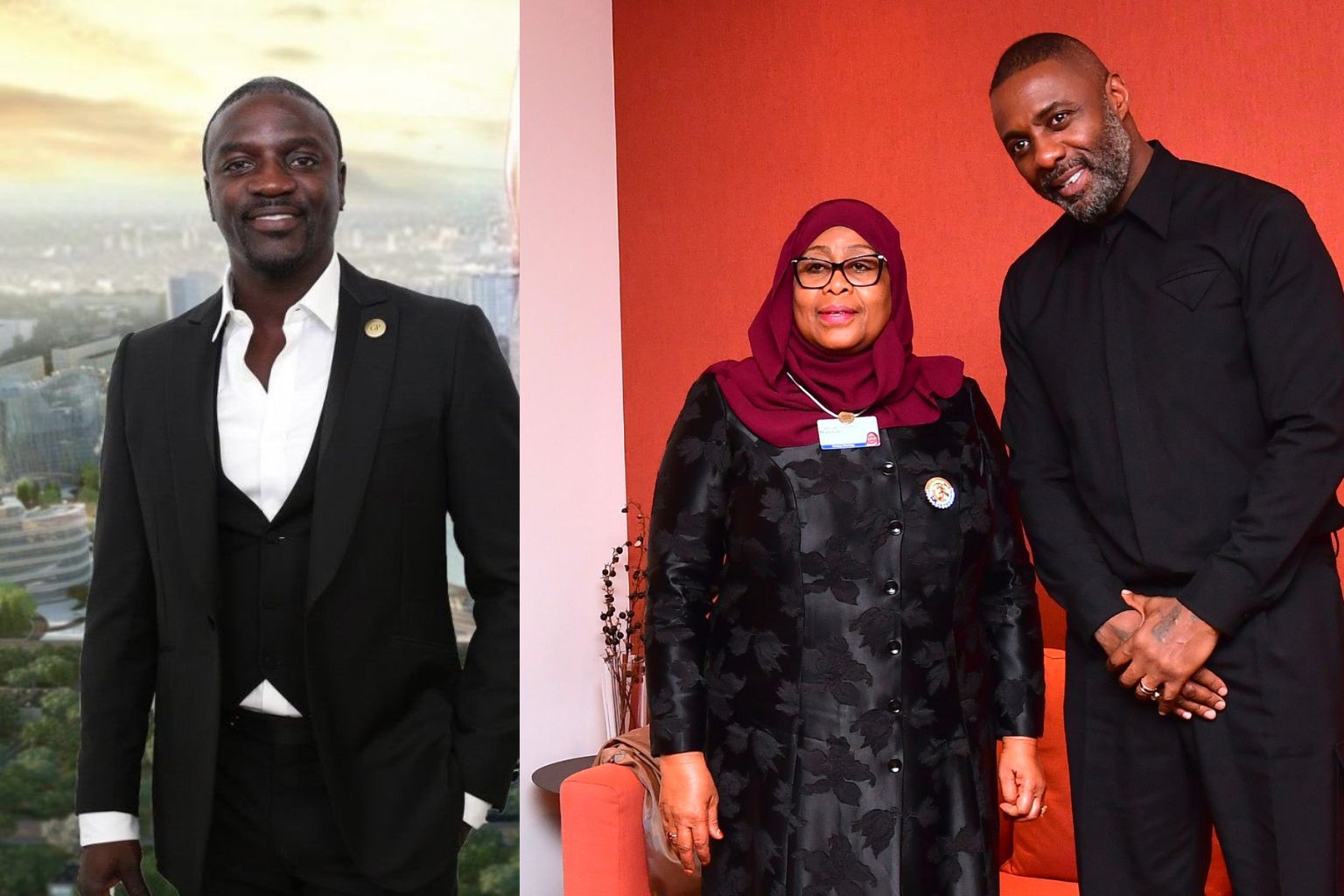 akon, idris elba