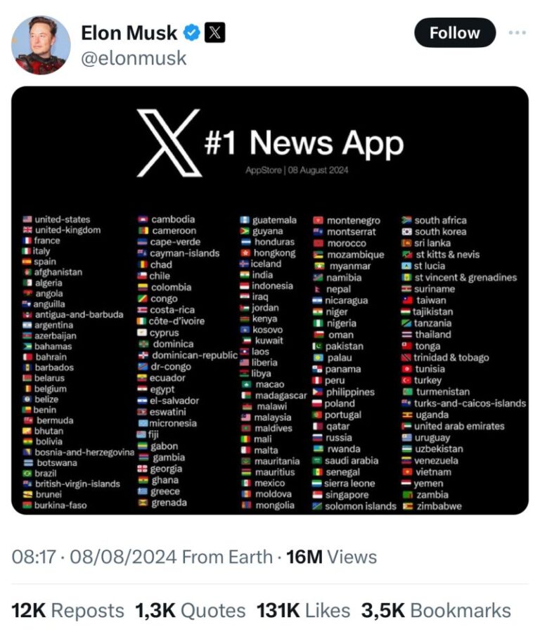 X news
