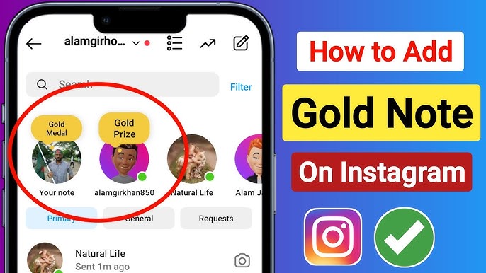 Instagram Gold Note