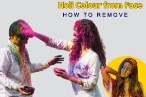 Remove Holi Colour from Face