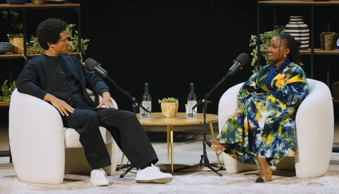 Wawira Njiru and Trevor Noah