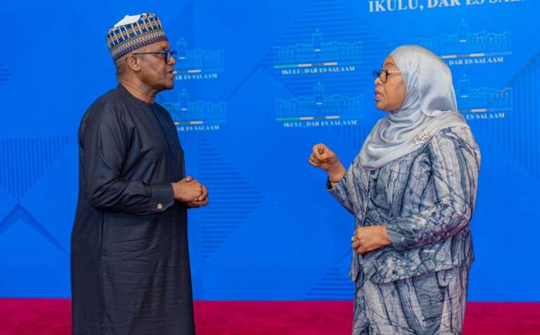 Aliko Dangote and President Samia Suluhu