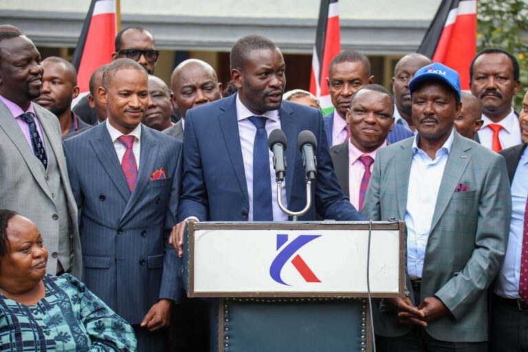 Kalonzo Musyoka and Edwin Sifuna